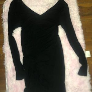 Black bodycon dress